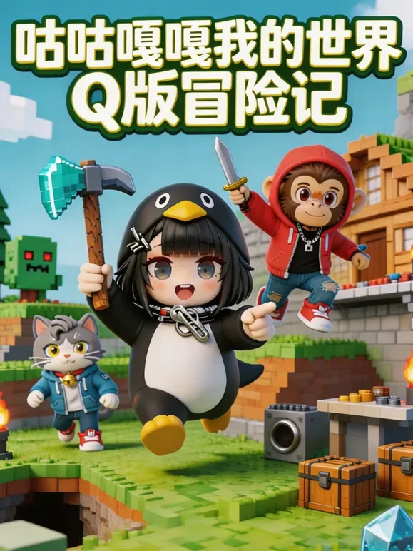 咕咕嘎嘎我的世界Q版冒险记动漫海报