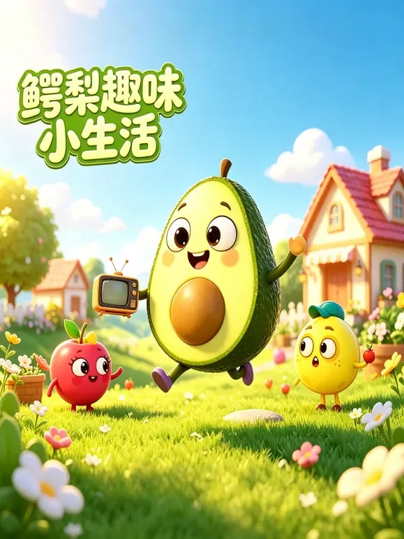 鳄梨趣味小生活动漫海报