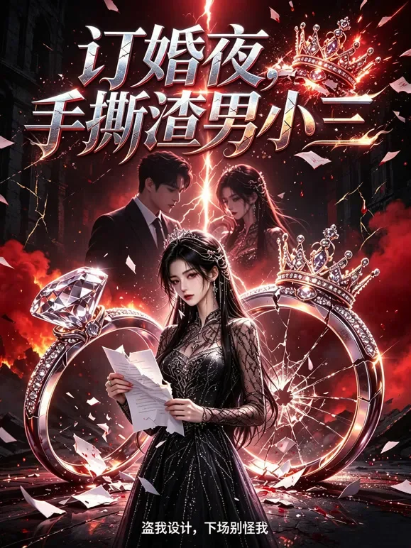 订婚夜我要小三渣男破产动漫海报