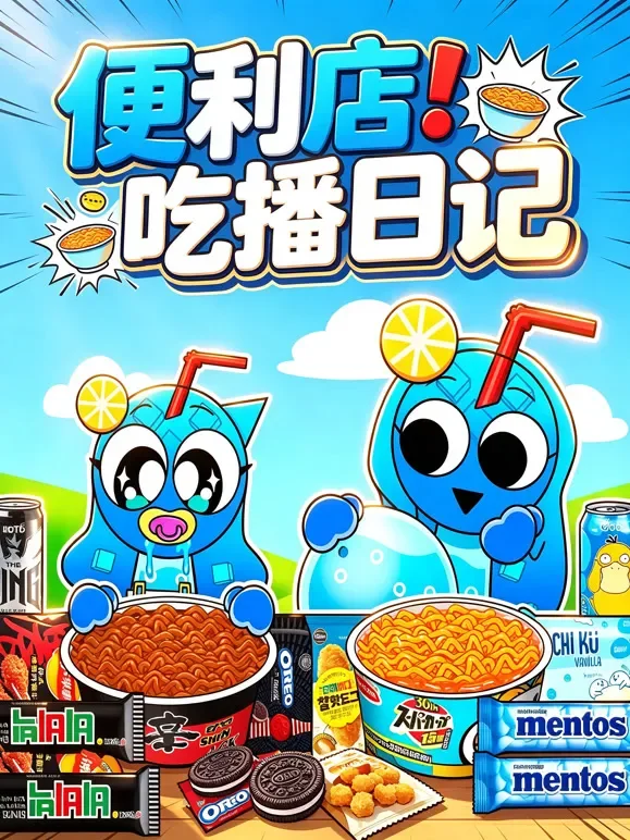 便利店吃播日记动漫海报