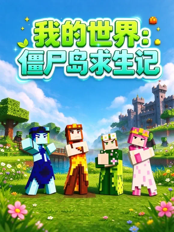 我的世界：僵尸岛求生记动漫海报