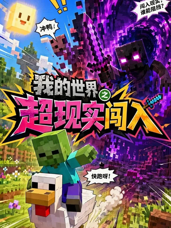 我的世界之超现实闯入动漫海报