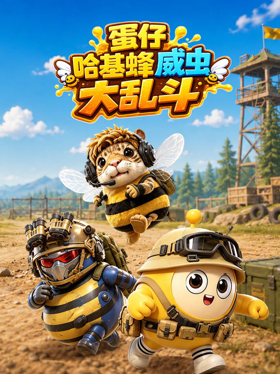 蛋仔哈基蜂威虫大乱斗.
