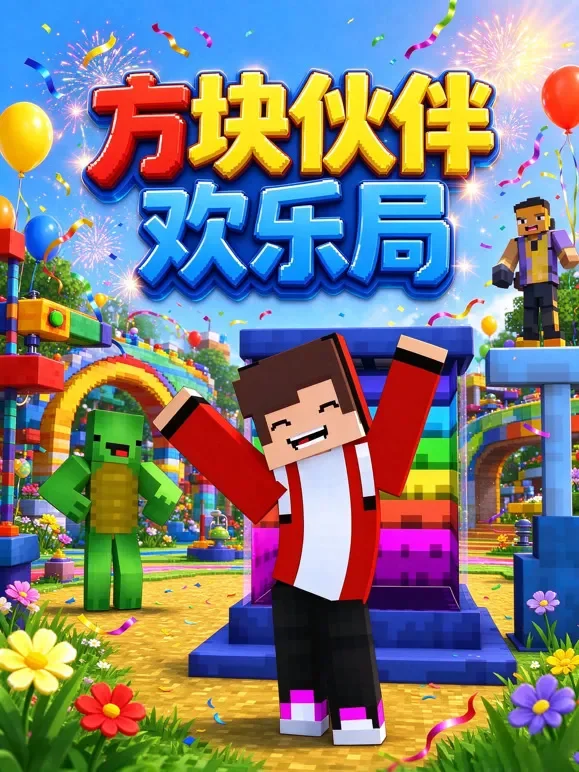 方块伙伴欢乐局动漫海报