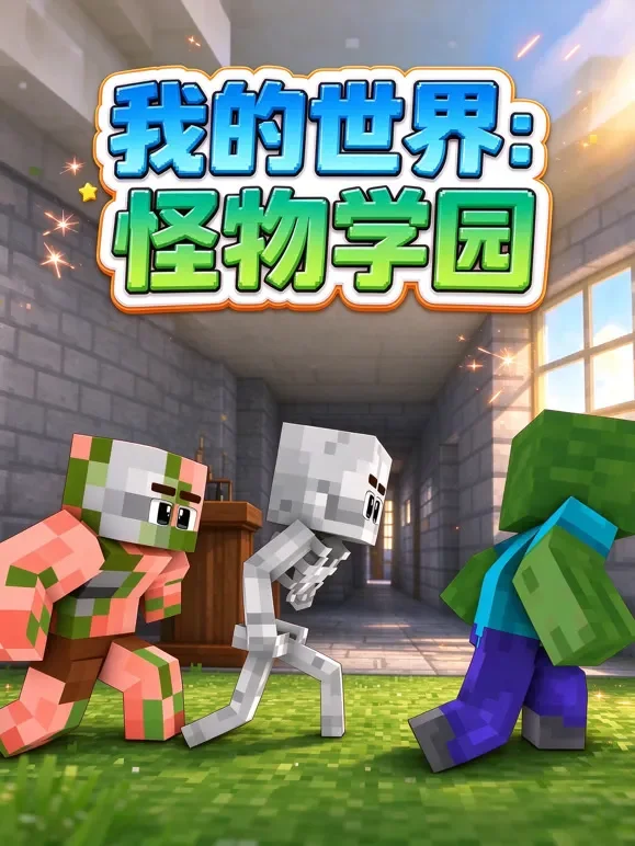 我的世界：怪物学园动漫海报