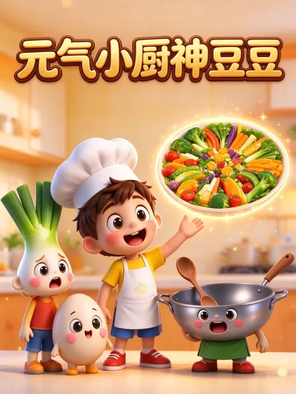 元气小厨神豆豆动漫海报