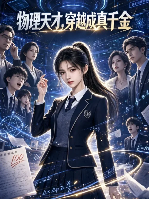 物理天才，穿越成真千金动漫海报