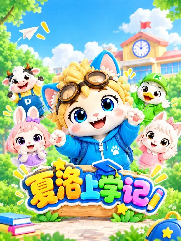 夏洛上学记动漫海报