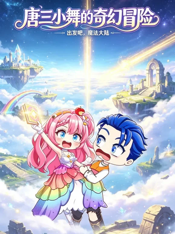 唐三小舞的奇幻冒险动漫海报