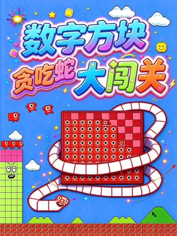 数字方块贪吃蛇大闯关动漫海报
