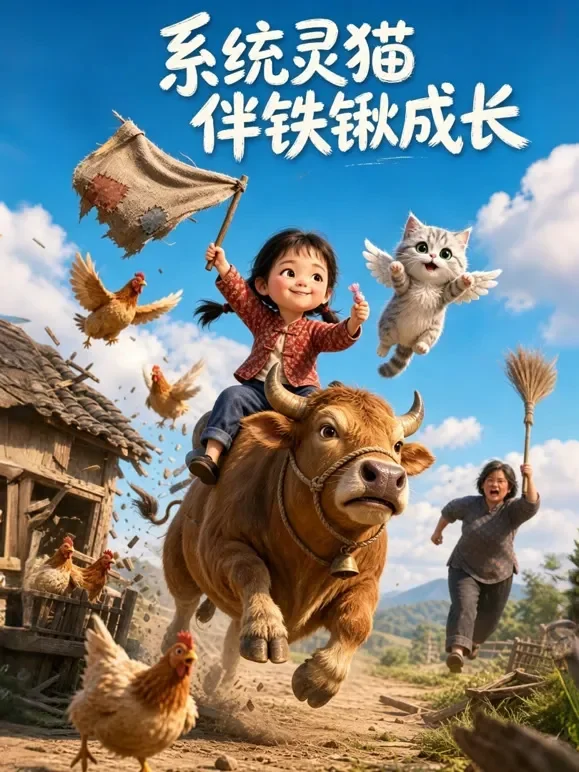 系统灵猫伴铁锹成长动漫海报