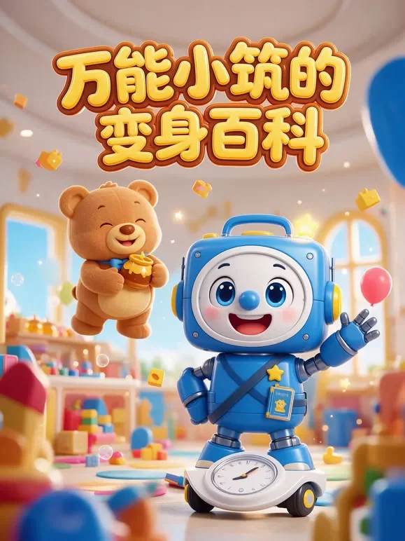 万能小筑的变身百科动漫海报