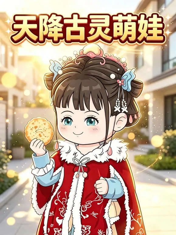 天降古灵萌娃动漫海报