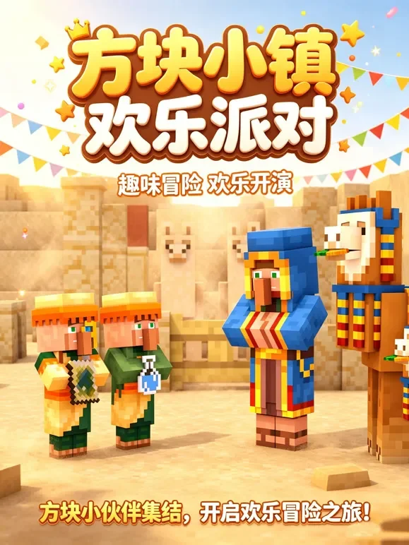 方块小镇欢乐派对动漫海报