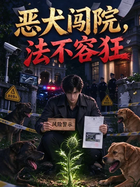 恶犬闯院，法不容狂动漫海报
