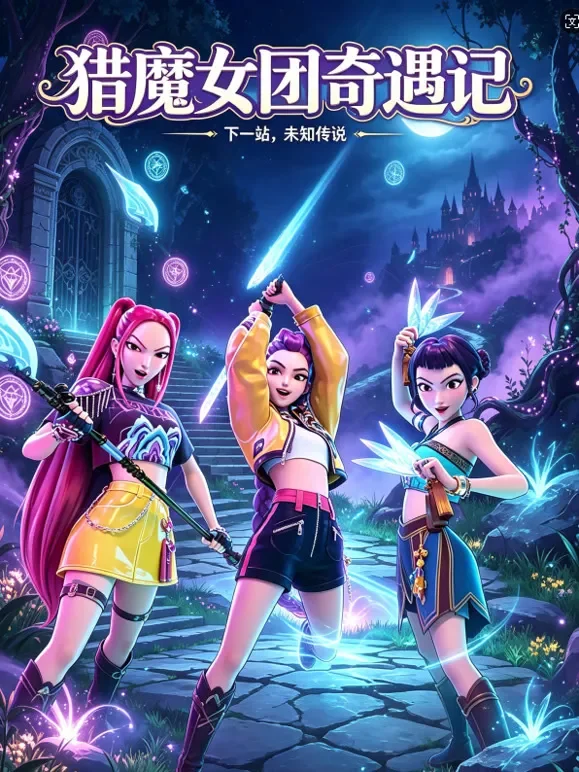 猎魔女团奇遇记：未知传说动漫海报