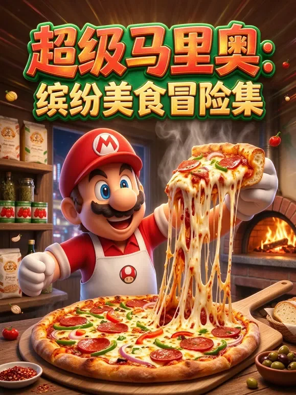 超级马里奥：缤纷美食冒险集动漫海报