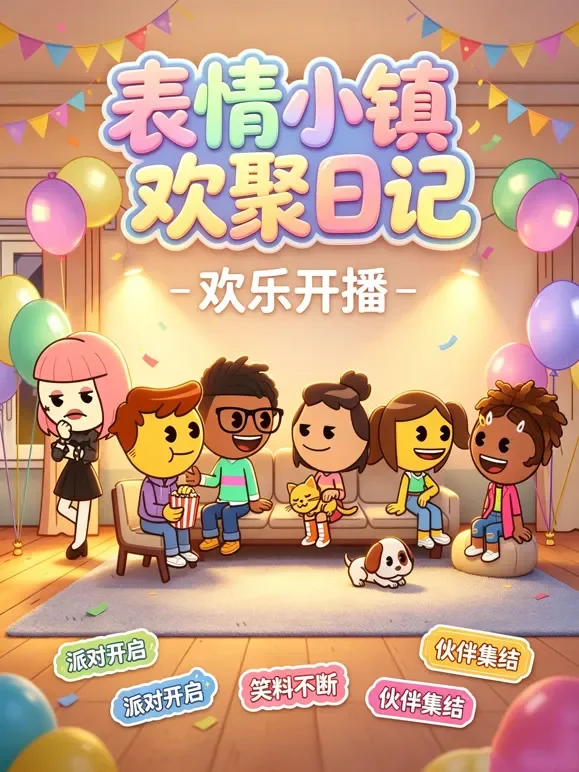表情小镇欢聚日记动漫海报