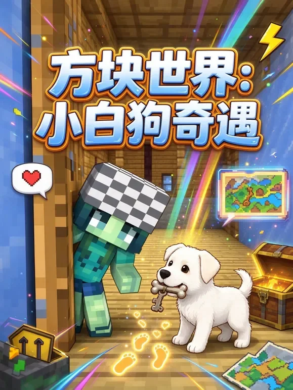 方块世界：小白狗奇遇动漫海报