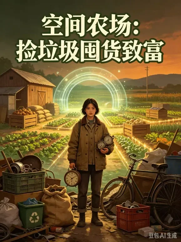 空间农场捡垃圾囤货致富动漫海报