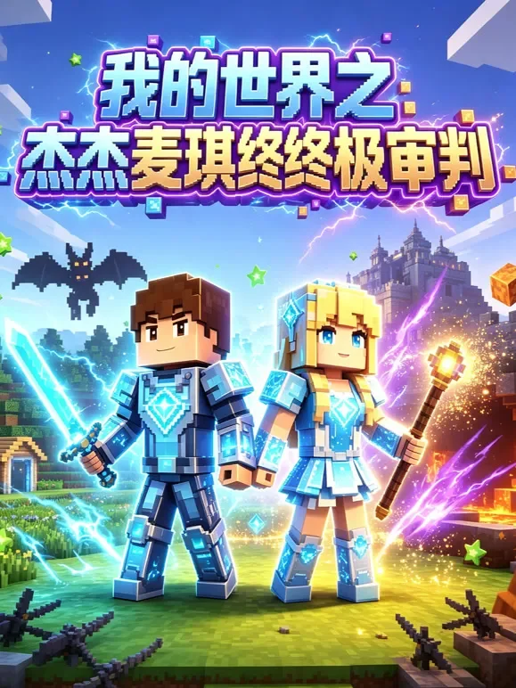 我的世界之杰杰麦琪终极审判动漫海报