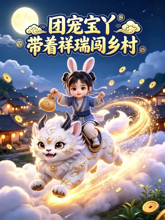 团宠宝丫：带着祥瑞闯乡村动漫海报