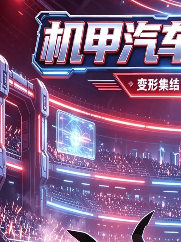 机甲汽车人热血剧场动漫海报