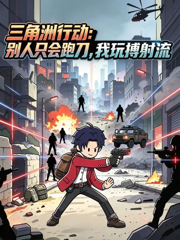 三角洲行动：别人只会跑刀，我玩搏射流动漫海报