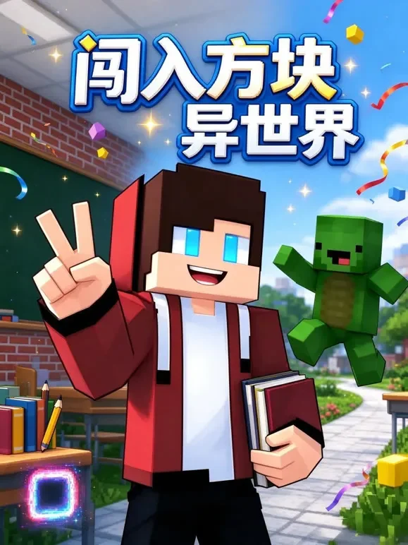 闯入方块异世界动漫海报