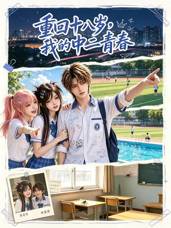 重回十八岁，我的中二青春动漫海报