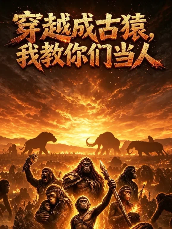 穿越成古猿，我教你们当人动漫海报