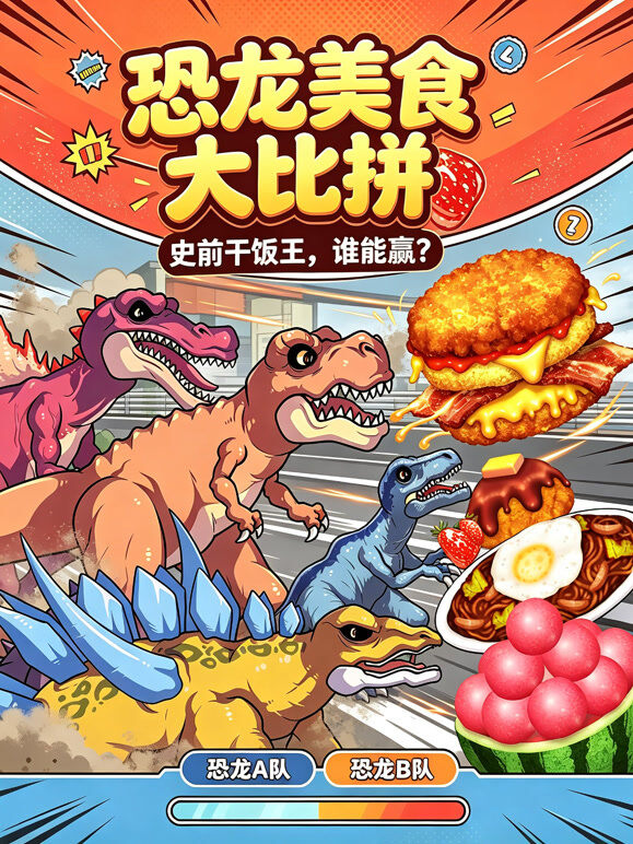 恐龙美食大比拼