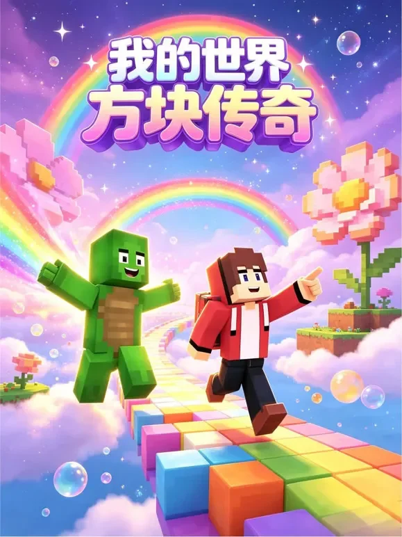 我的世界方块传奇动漫海报
