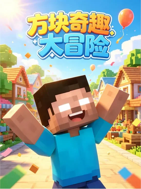 方块奇趣大冒险动漫海报