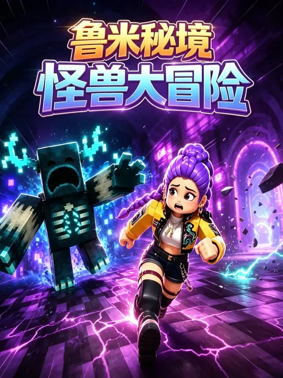 鲁米秘境怪兽大冒险动漫海报