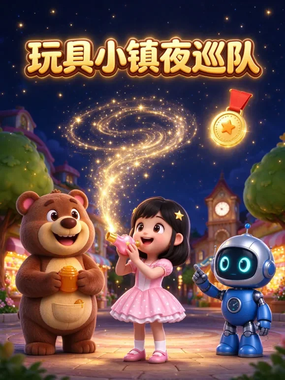 玩具小镇夜巡队动漫海报