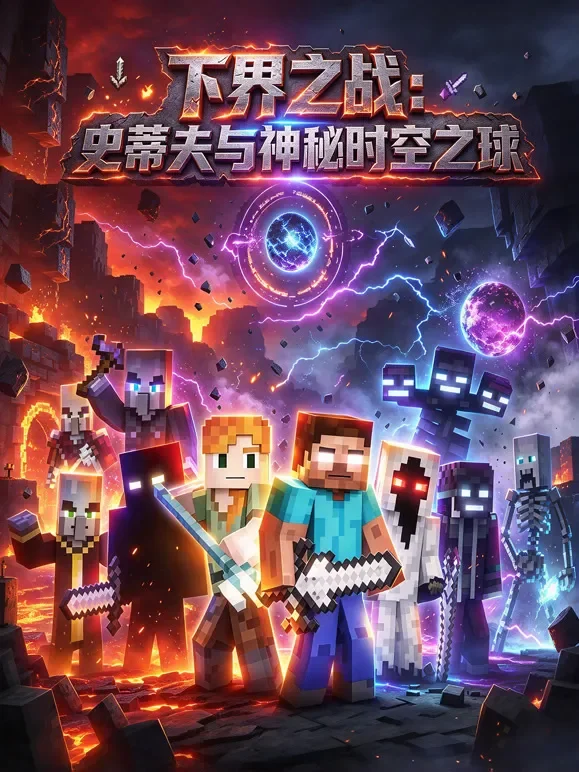 下界之战：史蒂夫与神秘时空之球动漫海报