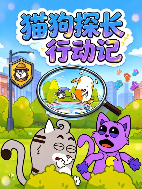 猫狗探长行动记动漫海报