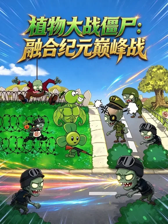 植物大战僵尸：融合纪元巅峰战动漫海报