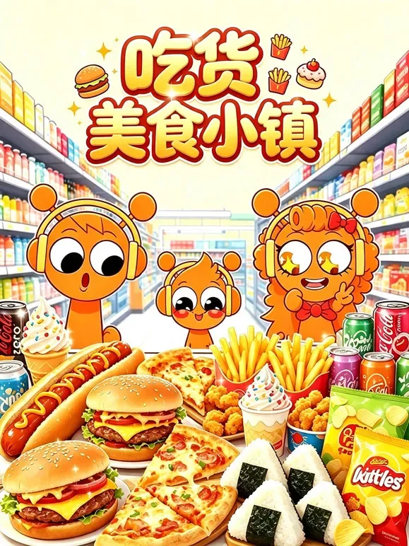 吃货美食小镇动漫海报