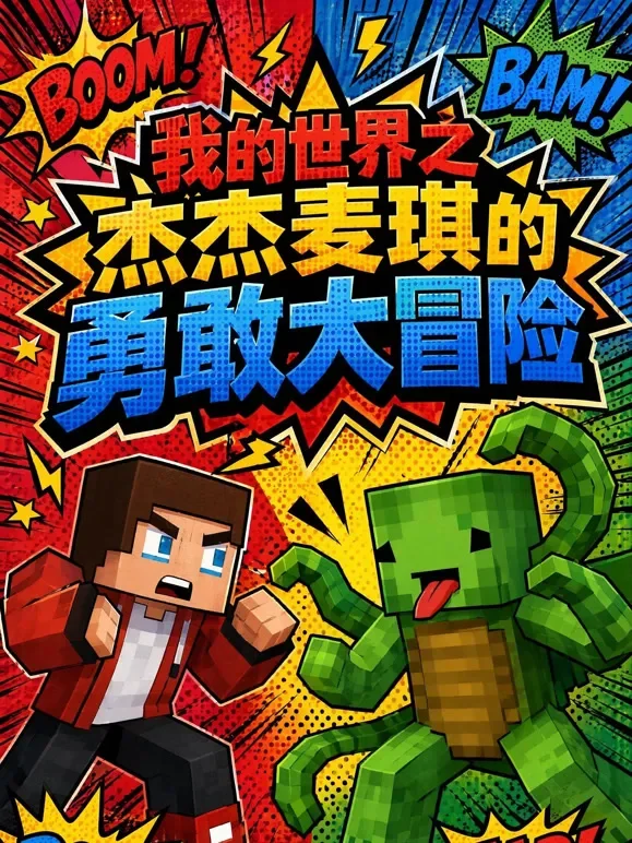 我的世界之杰杰麦琪的勇敢大冒险动漫海报