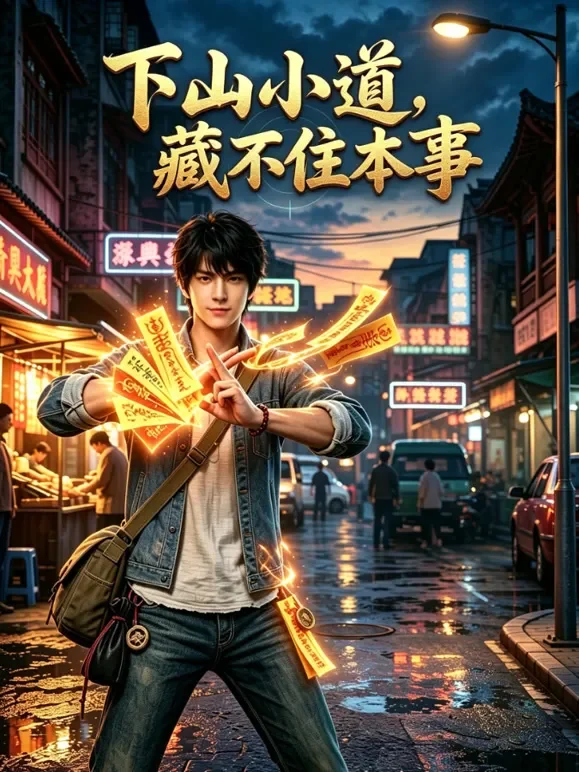 下山小道，藏不住本事动漫海报