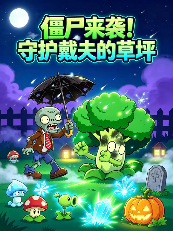 僵尸来袭！守护戴夫的草坪