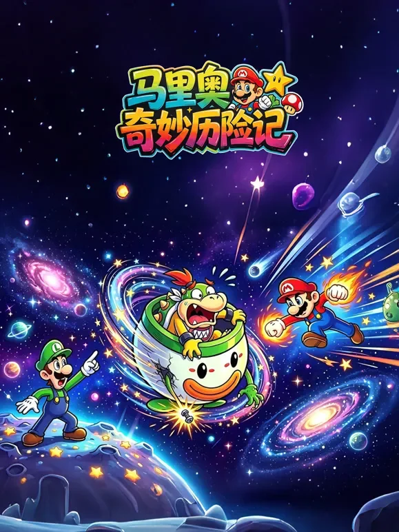 马里奥奇妙历险记动漫海报