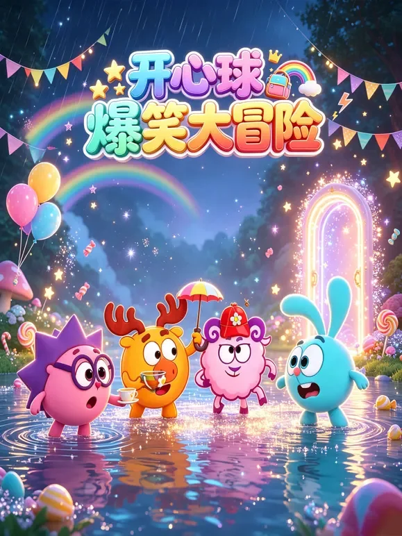 开心球爆笑大冒险动漫海报
