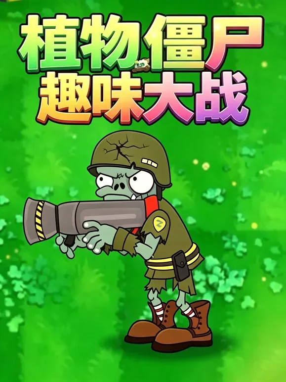 植物僵尸趣味大战动漫海报