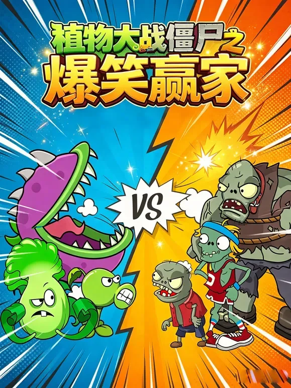 植物大战僵尸之爆笑赢家动漫海报