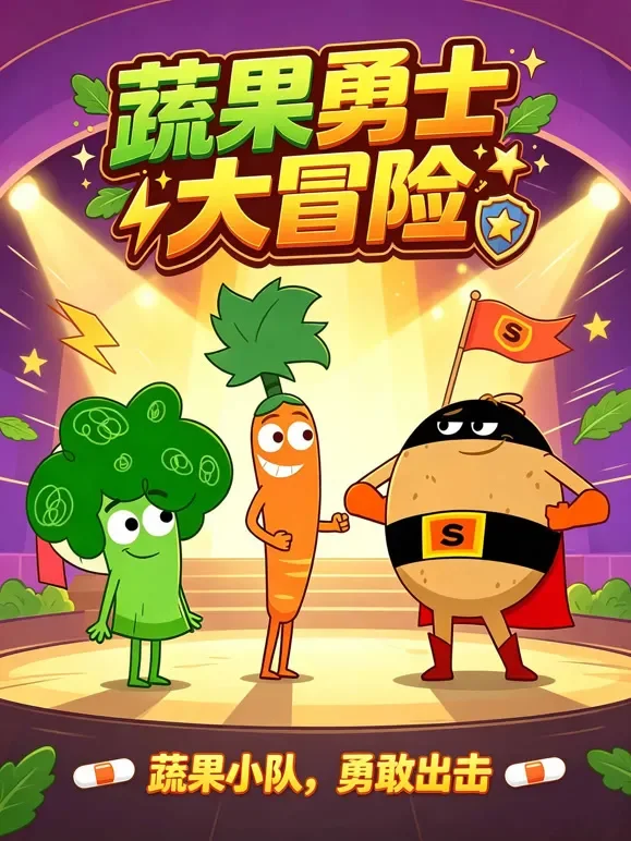 蔬果勇士大冒险动漫海报