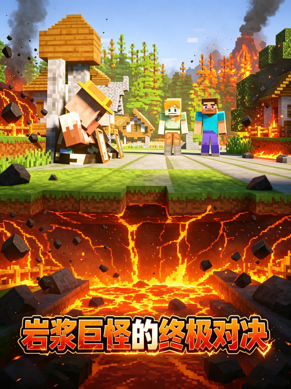 岩浆巨怪的终极对决