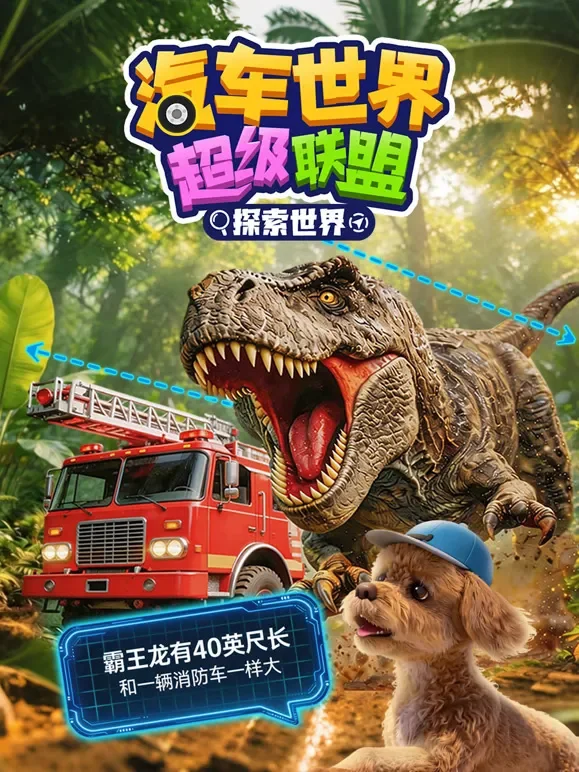 汽车世界超级联盟探索世界动漫海报